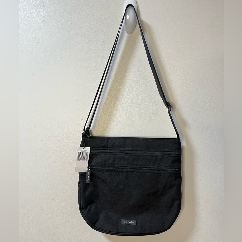Vera Bradley Triple Zip Hipster Crossbody Bag.